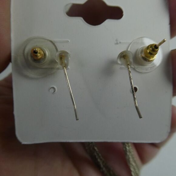 Silver Tone Shell Pearl Stud Dangle Fringe Chain Flower Floral Earrings Pierced - Picture 6 of 6